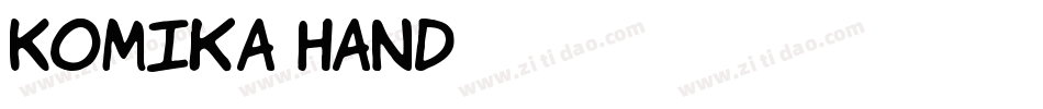 Komika Hand字体转换